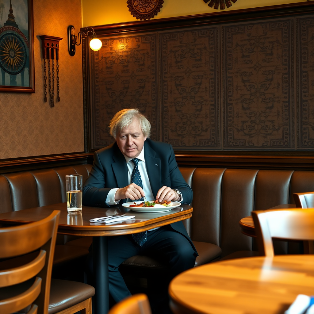 Ex-PM makes unannounced stop at curry house